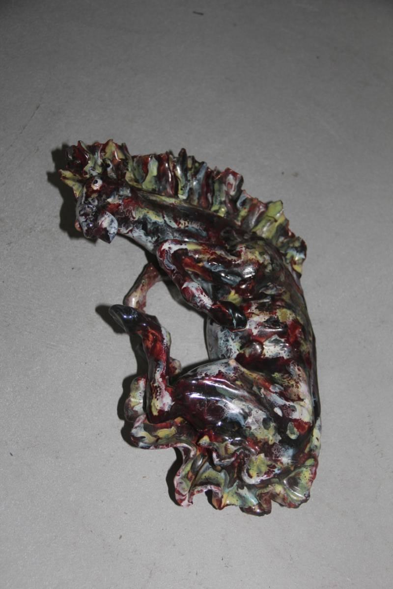 Sculpture italienne du milieu du siècle dernier Otello Rosa pour San Polo Venezia, cheval.