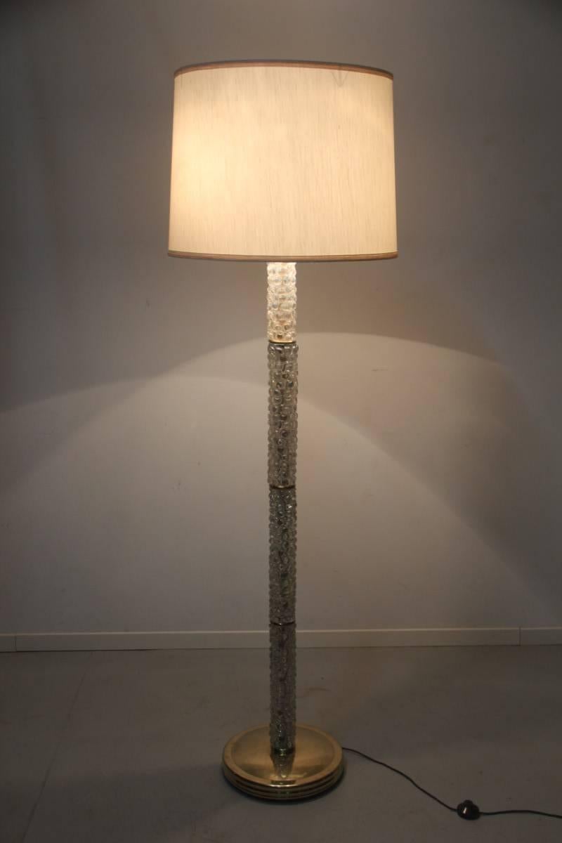 Mid-20th Century Floor Lamp Ercole Barovier 1940s Murano Art Glass Model 