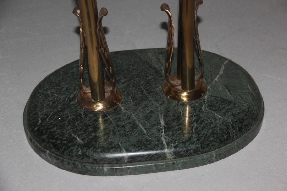 Mid-20th Century Green Marble Coffee Table Italian Design Borsani Style Mid-Century Modern