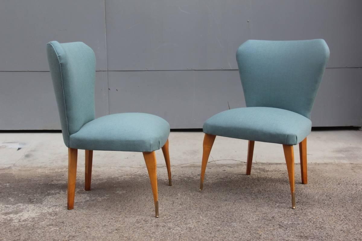 Mid-Century Modern Italian Design Chairs of a Very Special Shape