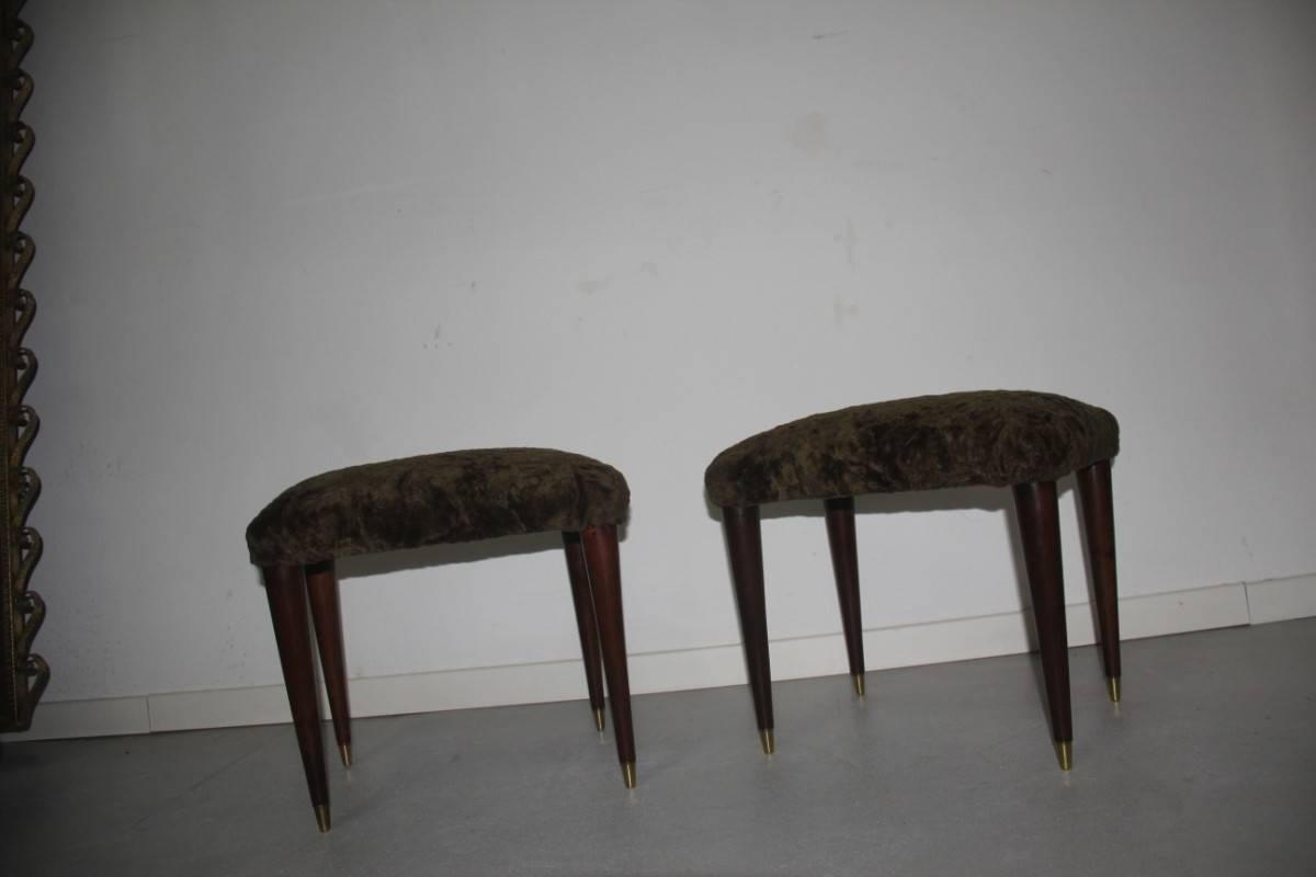 Pair of Italian Design Stools In Excellent Condition For Sale In Palermo, Sicily