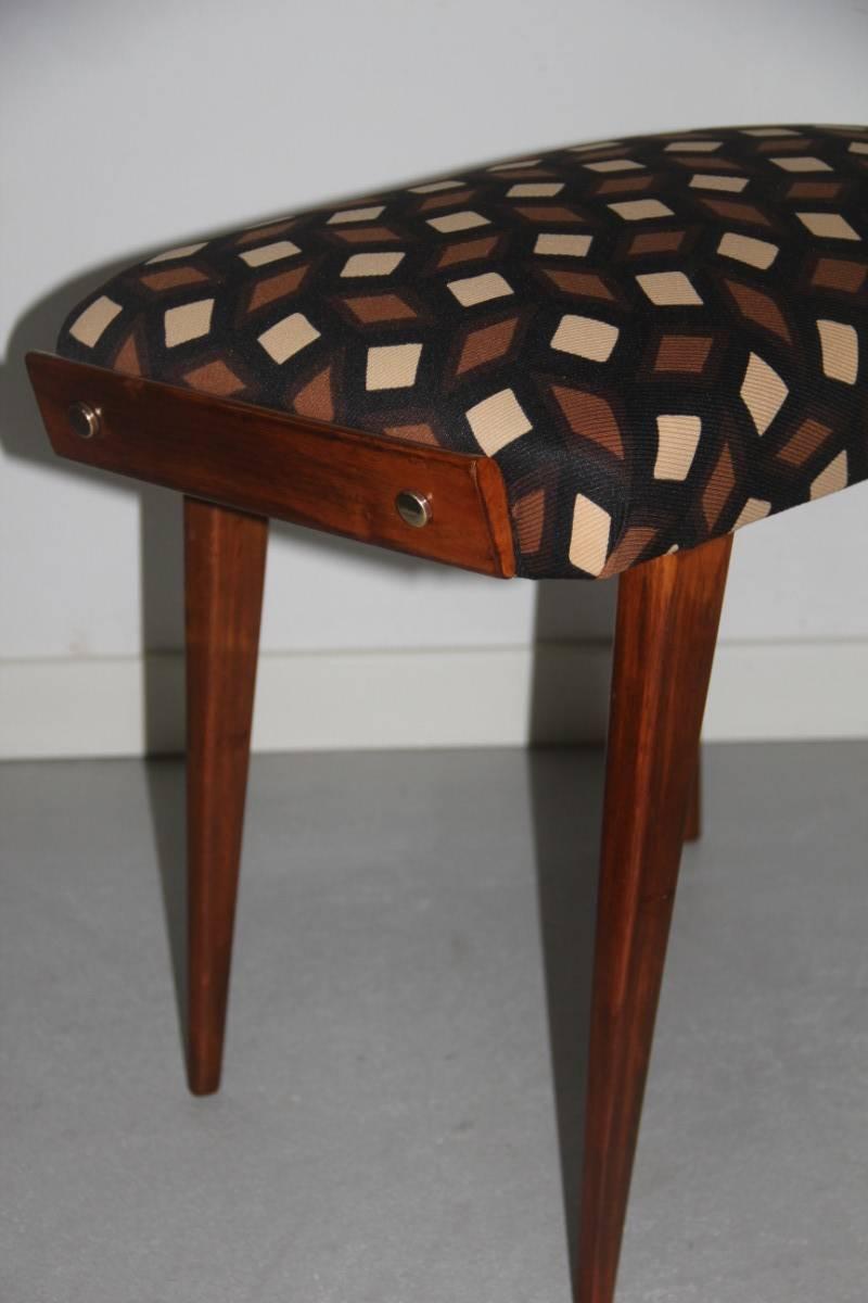 Detail of Geometric Design Italian Stools 1