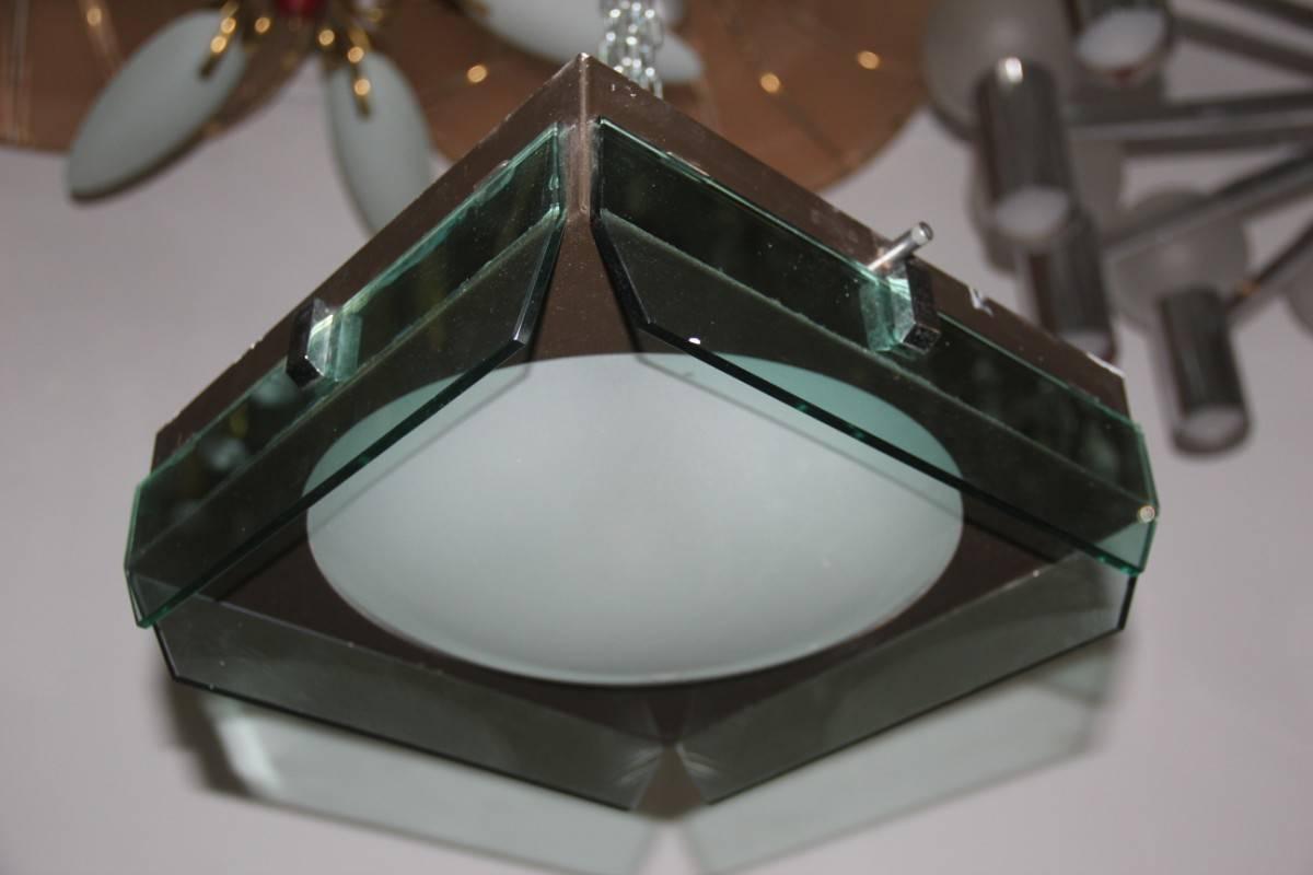 Mid-Century moderno Lampada da soffitto scultorea minimal Veca Design, Italia, 1960 in vendita