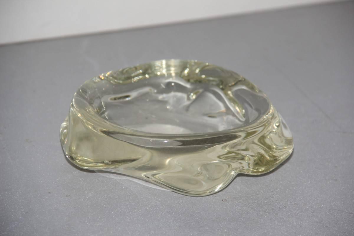Murano Glass Bowl 1940 Italian Design In Excellent Condition For Sale In Palermo, Sicily