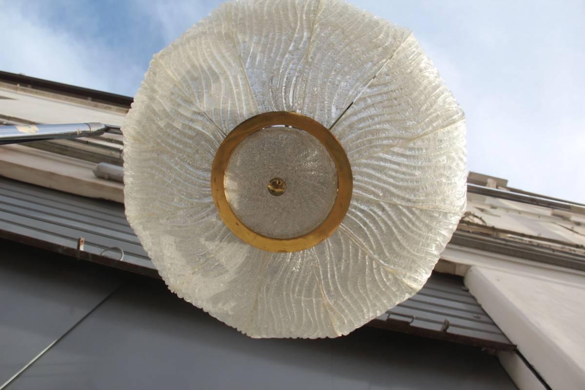 Metal Murano Glass Ceiling Lamp Venini