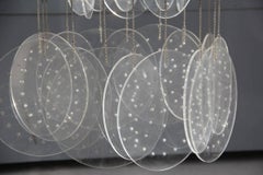 Paire de lustres Pop-Art italien en plexiglas et chrome, design italien de 1970