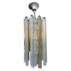Kleiner zylindrischer Kronleuchter aus Murano-Glas von Venini, 1960, „Lanterna“