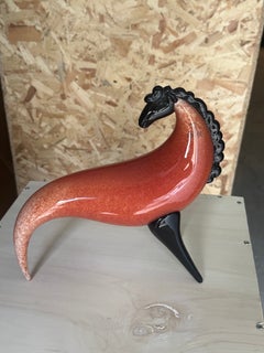 „Fantastisches Pferd – Hippocampus“ von Toni Zuccheri für Barovier und Toso, 1980