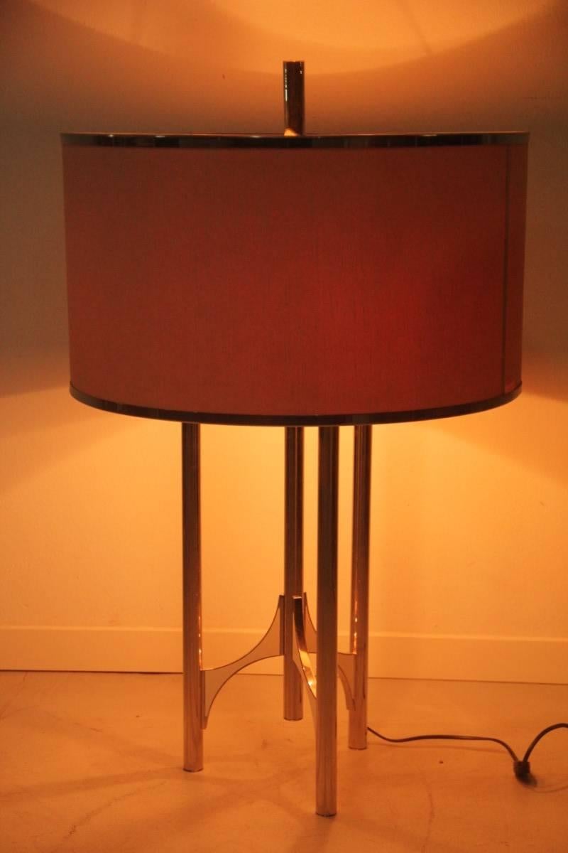 Metal Minimal Chic Italian Design Table Lamp Sciolari Design 1970 For Sale