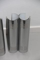 Minimal Wall Sconces Steel Curved, 1970s
