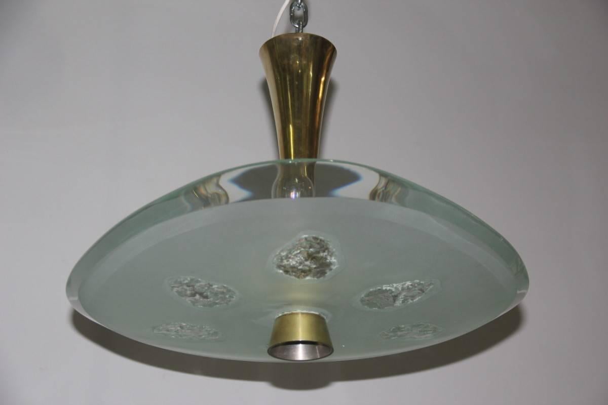 Rare Max Ingrand Ceiling Lamp Model 1748 Fontana Arte 3
