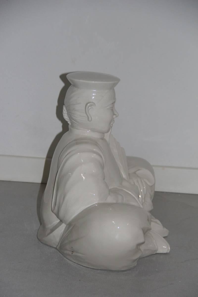 Figurative ceramics 1970s very special buddha.