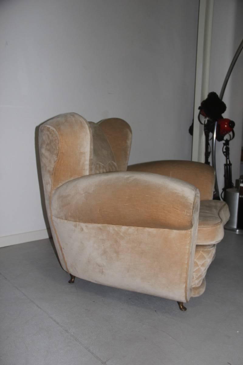 Very Special 1950s Armchair Attributed to Guglielmo Ulrich Italian Design  In Good Condition In Palermo, Sicily