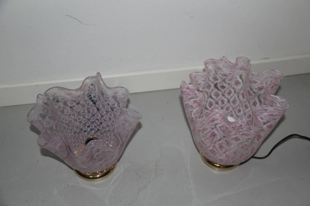 Pair of Handkerchief Lamps Murano, 1970 VeArt 2