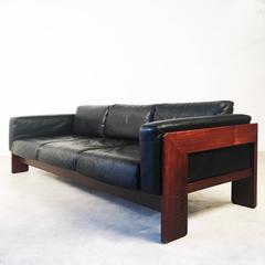 Bastiano Leather Sofa by Afra & Tobia Scarpa, Made by Gavina