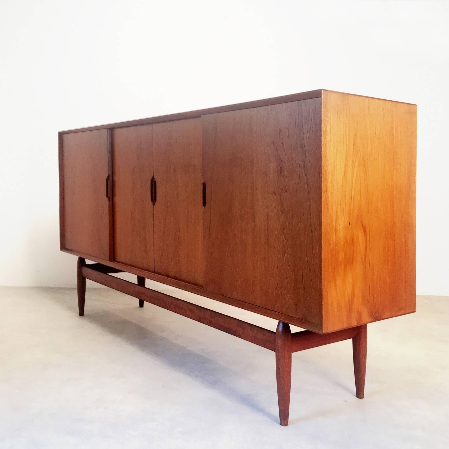 Scandinavian Modern Danish Teak Sideboard by Kurt Østervig For Sale
