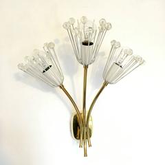 Pair of 'Snowflake' Wall Sconces by Emil Stejnar for Rupert Nikoll