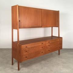 Oak Highboard RY20 by Hans Wegner for Ry Møbler