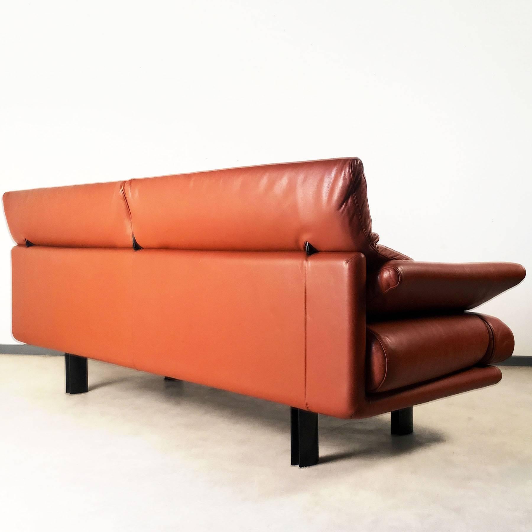 Lacquered Alanda Three-Seat Sofa by Paolo Piva for B&B Italia