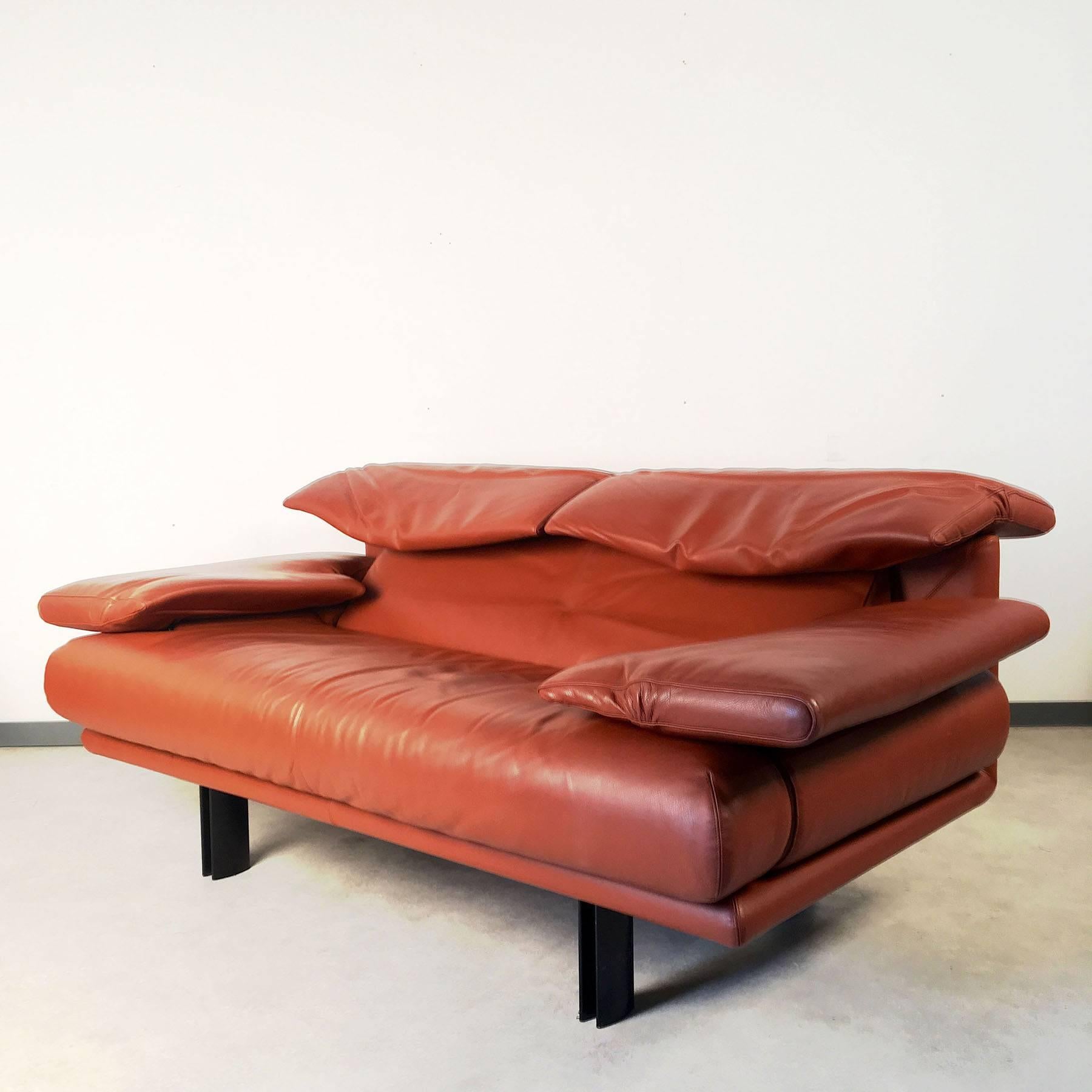 Lacquered Alanda Two-Seat Sofa by Paolo Piva for B&B Italia For Sale
