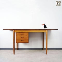 Danish Teak Desk from the 1960s in the Manner of Arne Vodder