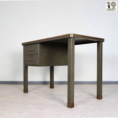 Metal Desk from the 1940s by Ribeauville Brussels