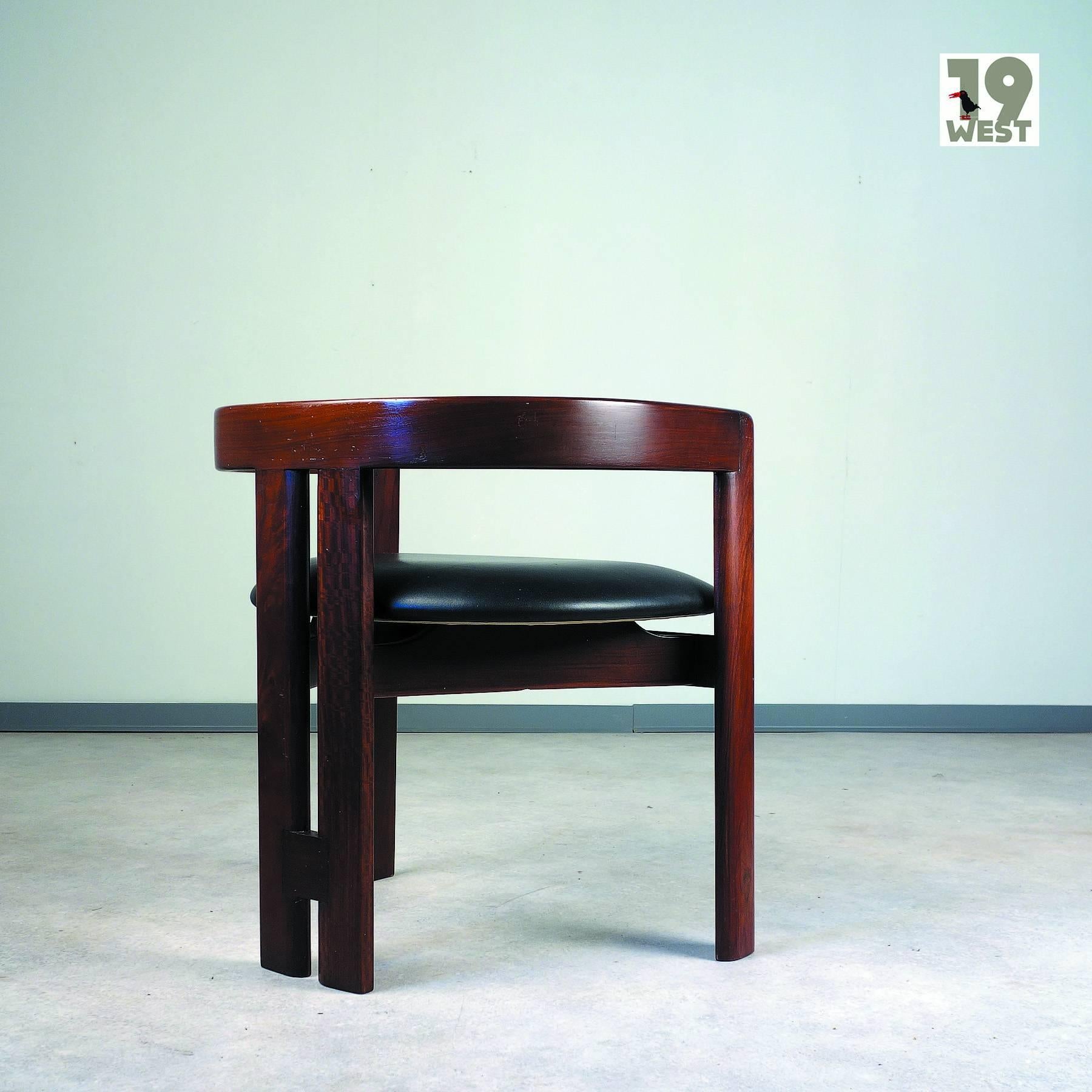 Italian Pigreco Armchair, Designed by Afra & Tobia Scarpa, Manufactured by Gavina