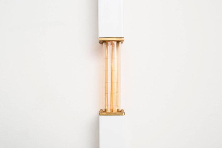 Stilk Wall Light Sconce with Brass Details Modern and Minimal Wall