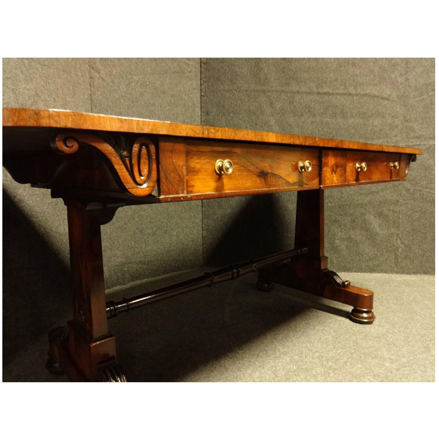 Early 19th Century Excellent Quality Regency Rosewood Library Table