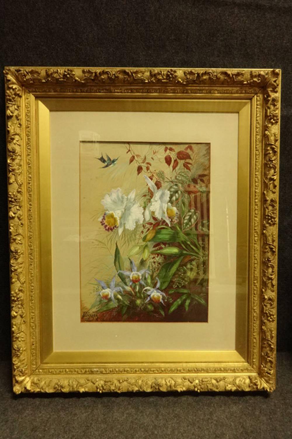 Large Pair of Signed Victorian Watercolors In Good Condition In Applyby Magna, Staffordshire