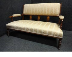 Good Edwardian Period Rosewood Inlaid Settee