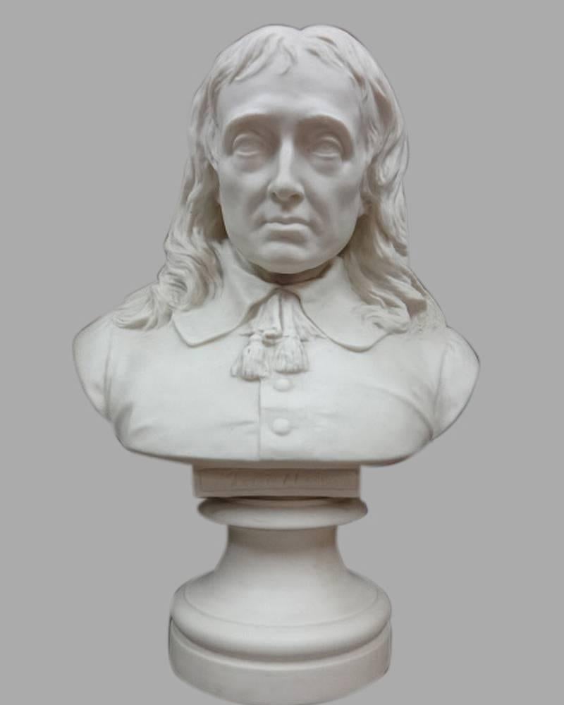 English 19th Century Copeland Parianb Busts 'Shakespeare' and 'Milton'