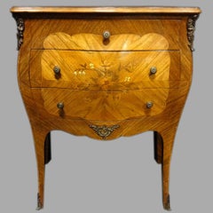 Beautiful French Bombe Shaped Commode Chest of Drawers