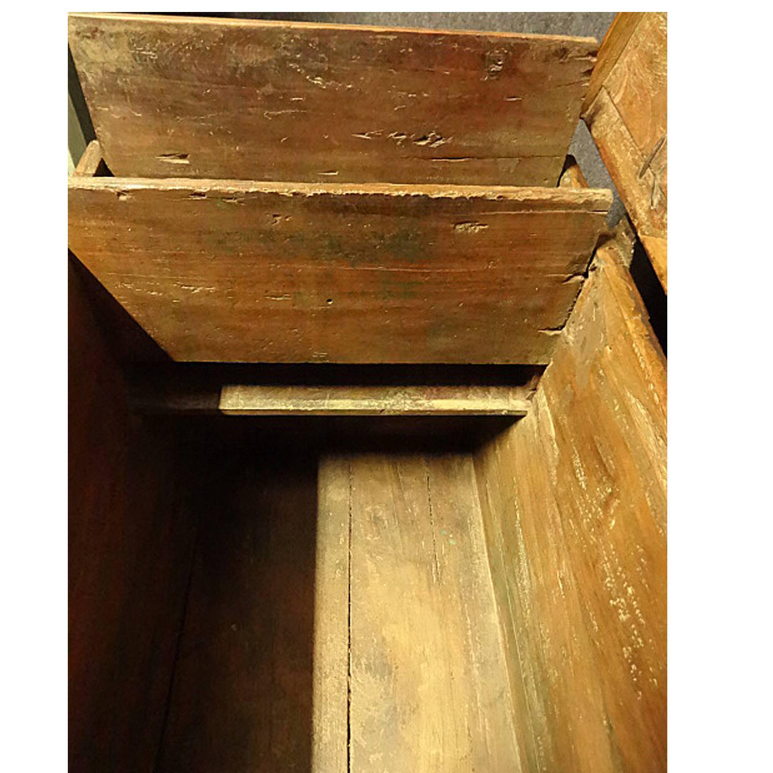Early C19th Small Size Iron Bound Teak Box Coffer 4