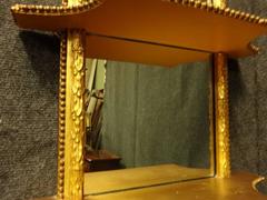 Good Pair of Victorian Gilt Pier Mirrors with Shelves C.1850