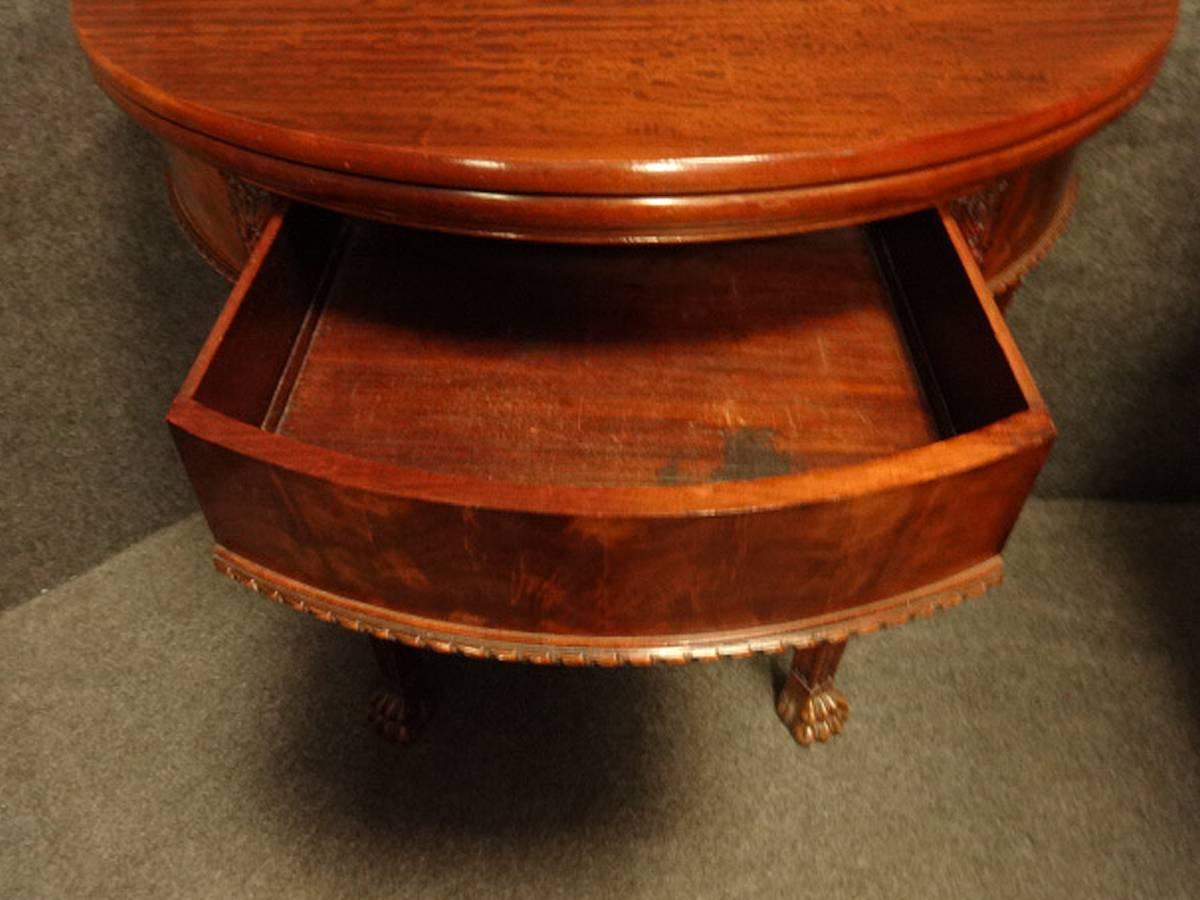 Early 20th Century Outstanding Irish Mahogany Console/Buffet Table in the Kentian Style by Maples For Sale