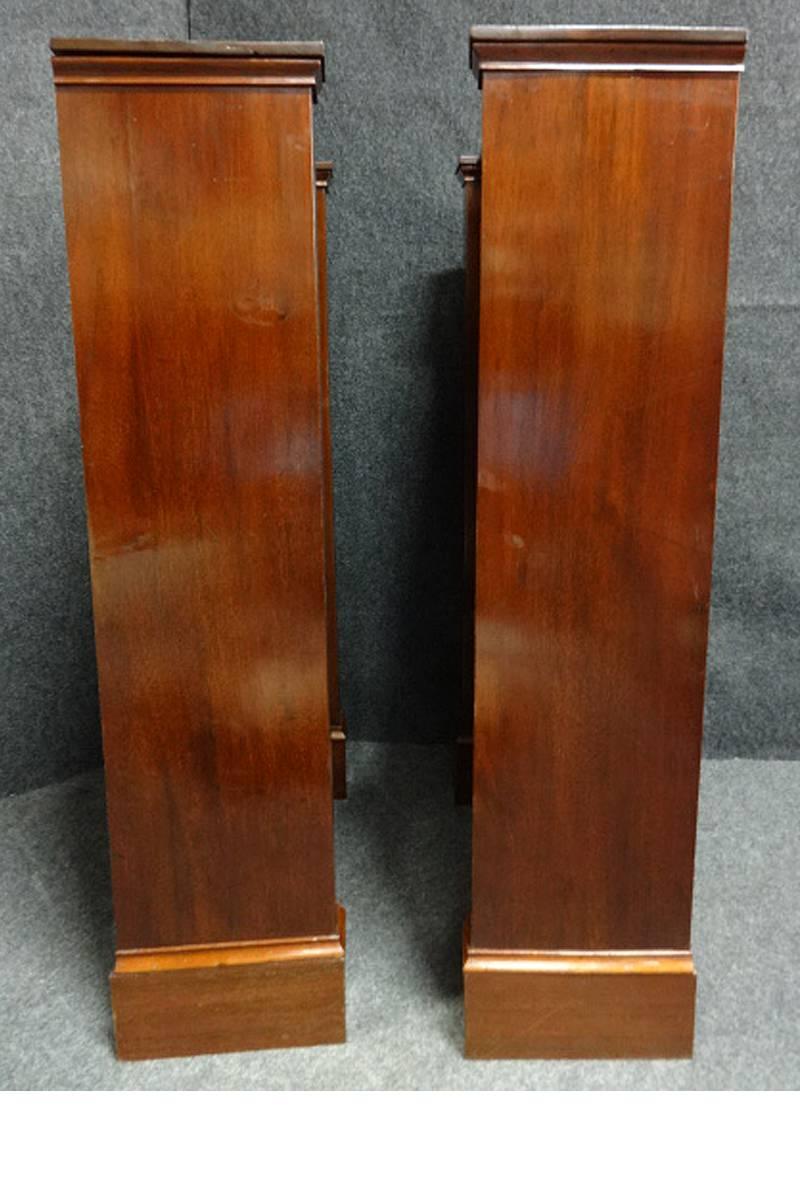 Good Pair of Victorian Mahogany Dwarf Bookcases In Good Condition For Sale In Applyby Magna, Staffordshire