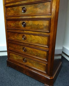 Excellent C, 19th French Mahogany Secretaire Chest of Drawers