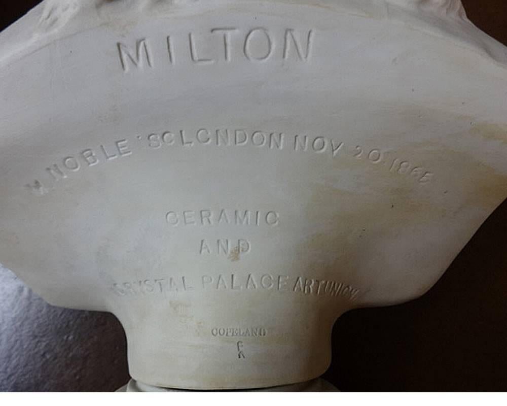 19th Century Copeland Parianb Busts 'Shakespeare' and 'Milton' 1