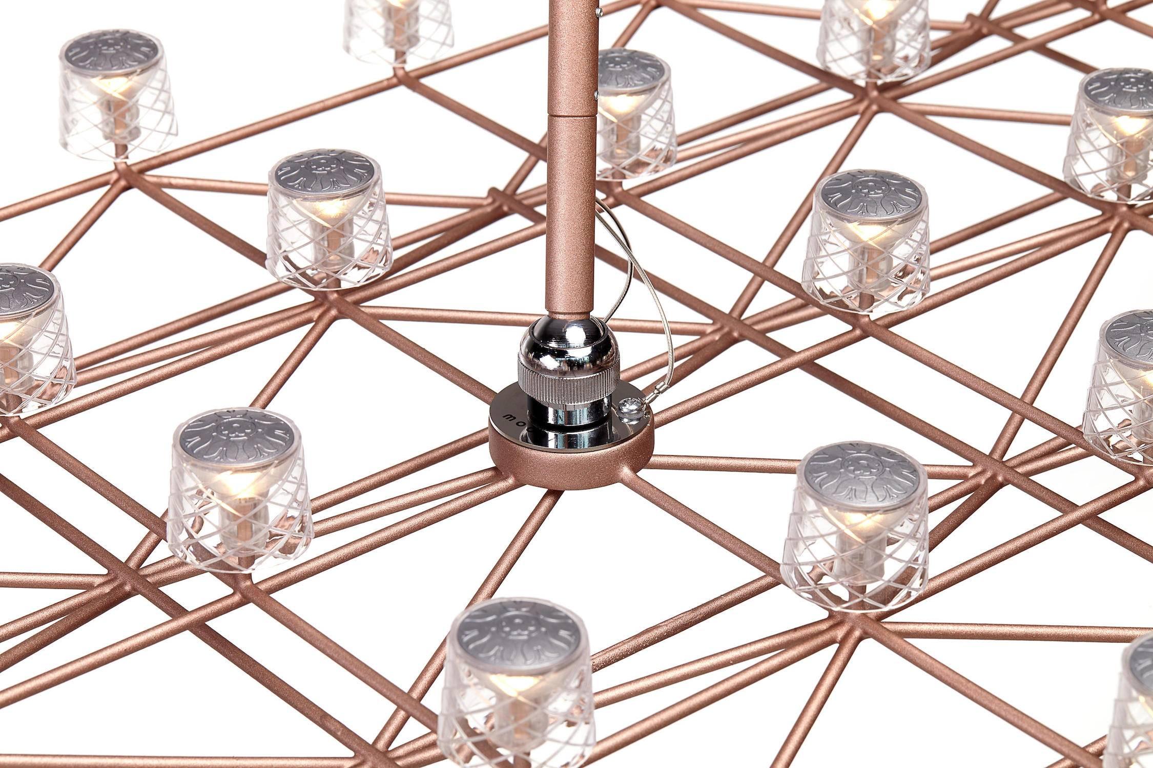 Modern Moooi Space-Frame Small Suspension Light Fixture by Marcel Wanders For Sale
