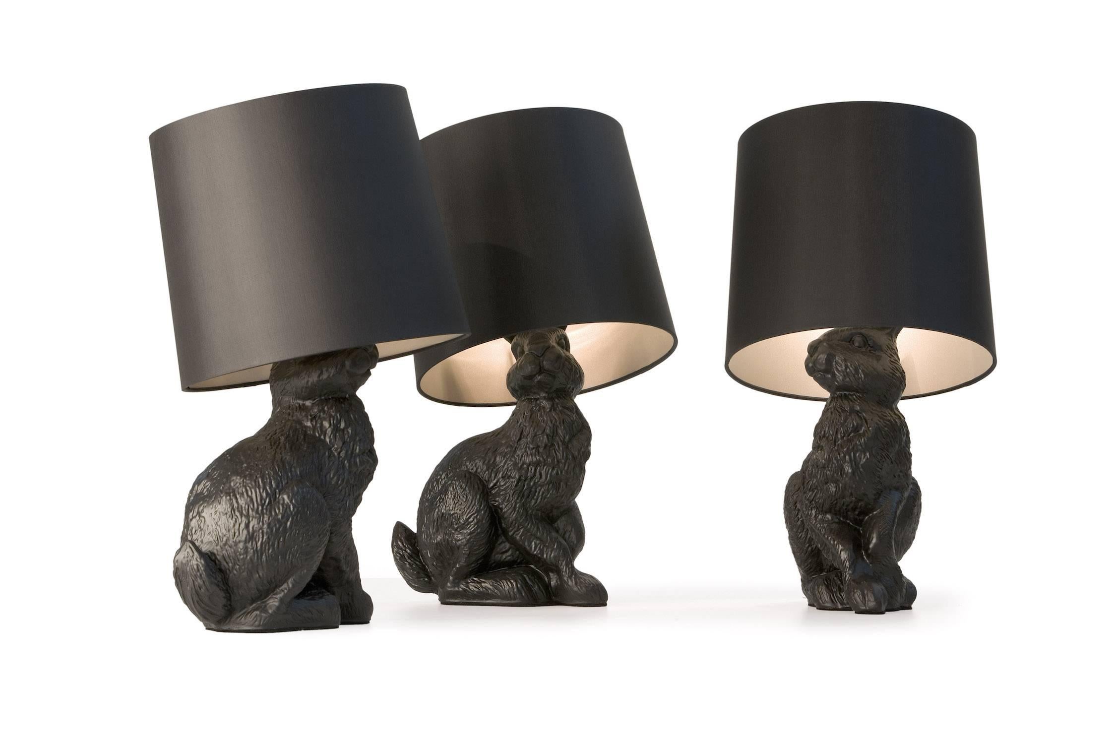 The Rabbit lamp is one of a three-piece collection of animal furniture which also includes a life-sized Horse Lamp and Pig Table. A perfect guest for a Mad Hatters tea party.
