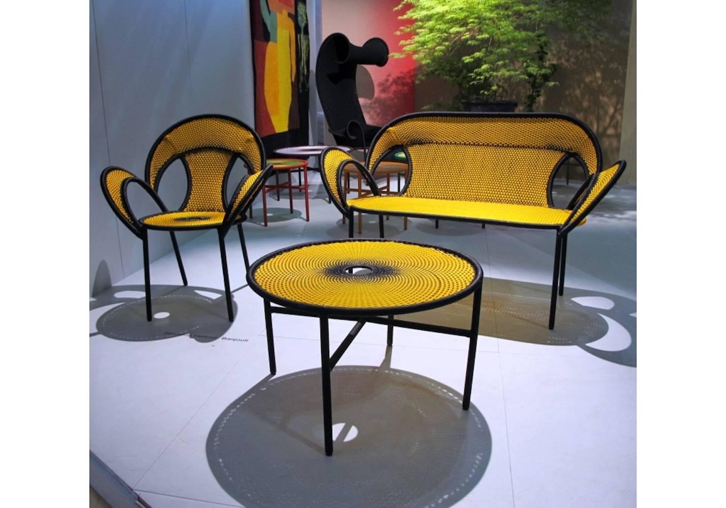 Painted Moroso Banjooli Settee for Outdoors in 10 Different Color Combinations For Sale