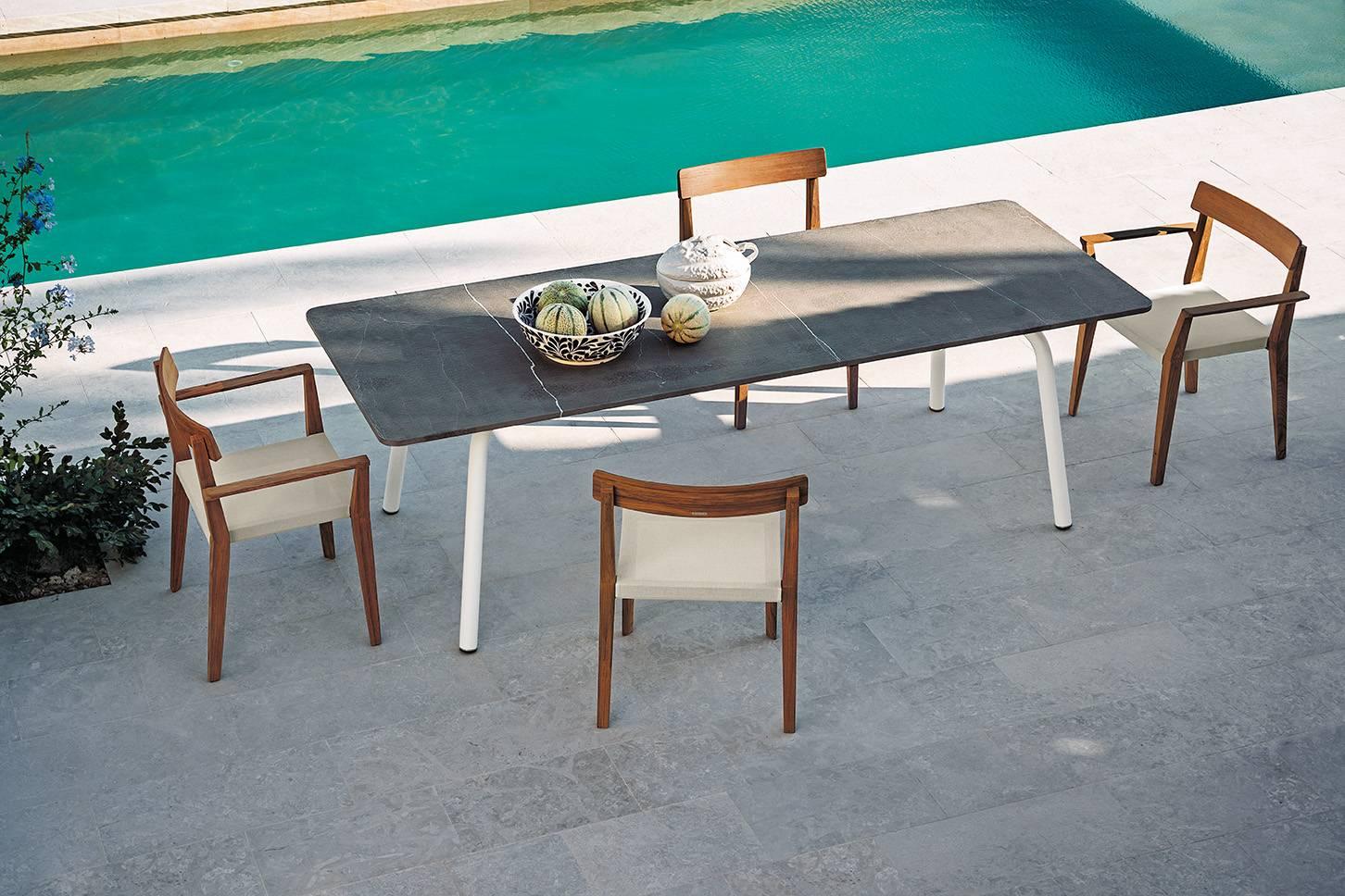 Modern Roda Grasshopper Dining Table for Outdoor/Indoor Use for Eight-Ten People For Sale