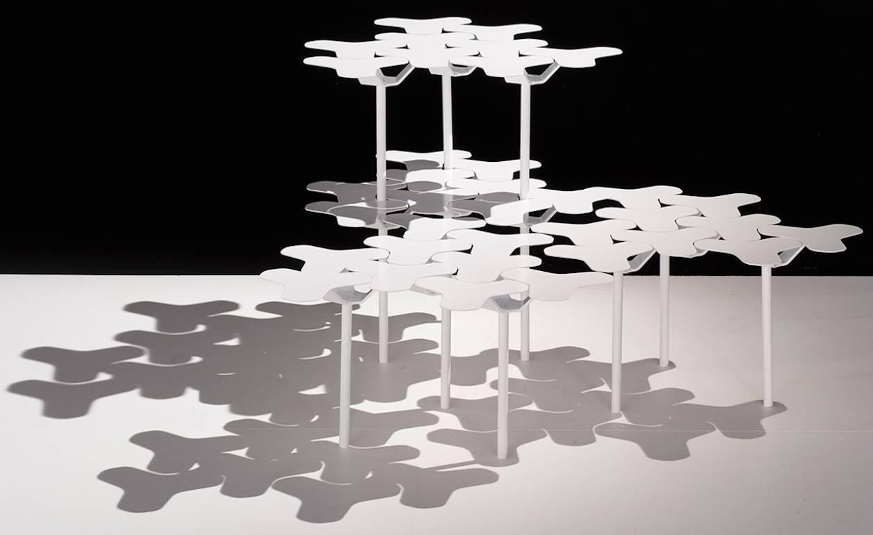 Nanook is designed to be a single table element or can be grouped with several Nanook tables to create a larger surface. Nanook is also great for combining with other tables to create an interesting composition. 

It reflects a study of the