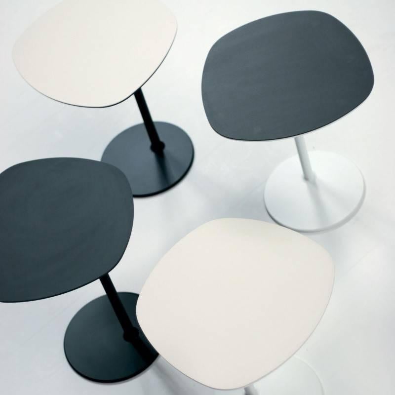 Modern Moroso Bloomy Side Table in Black or White by Patricia Urquiola in Laminam For Sale
