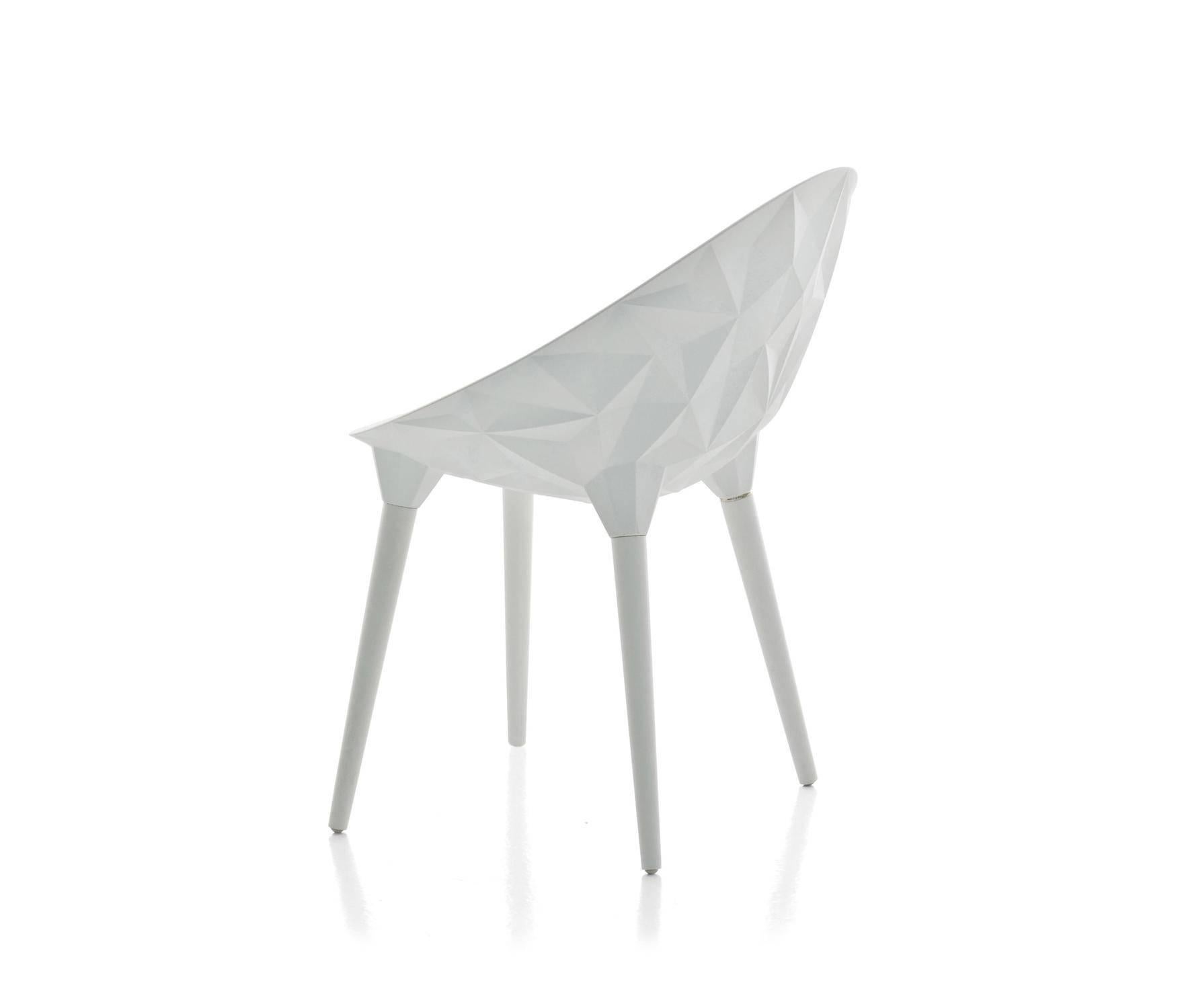 Modern Rock Dining Chair by Diesel for Moroso in Black, White or Grey For Sale