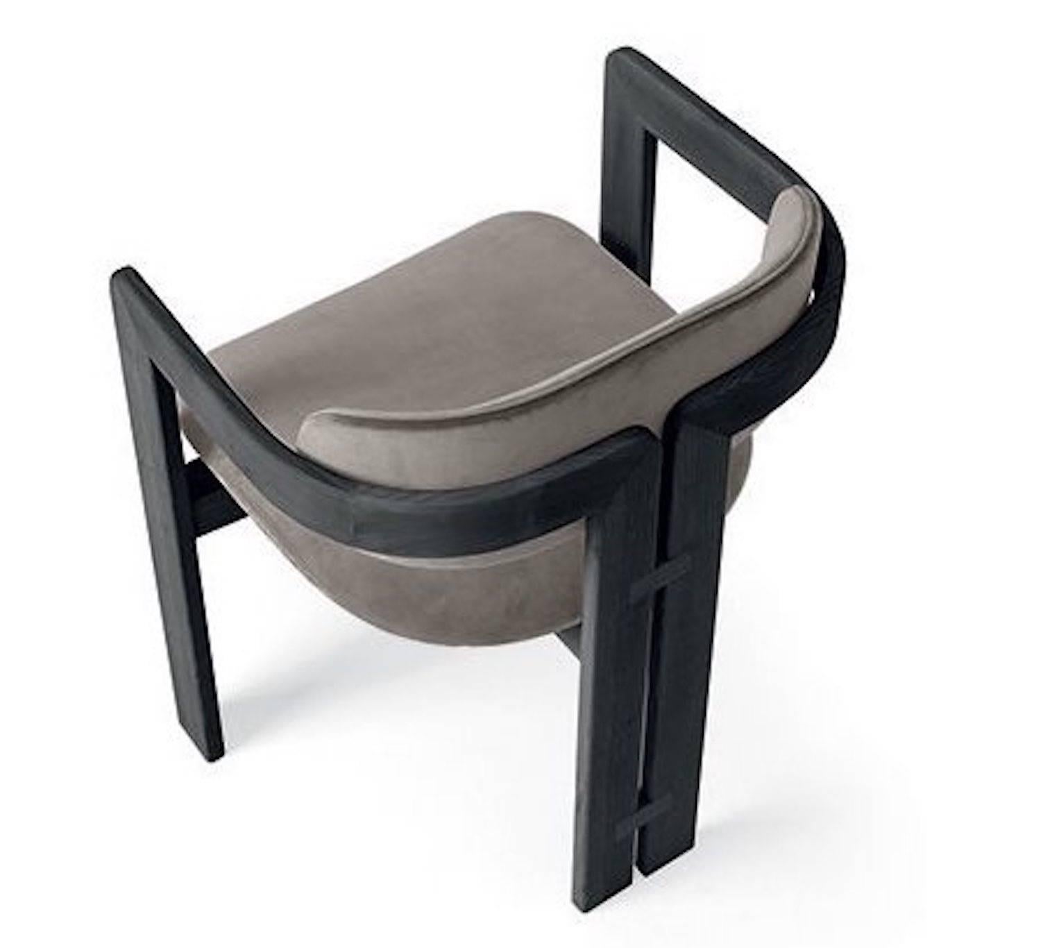 Armchair with tobacco stained or natural ash structure. Available also with black or white open pore lacquered structure. Seat and backrest covered by suede or velvet as per samples.
 

Quick Ship available. Product will ship from Italy. Lead time 4
