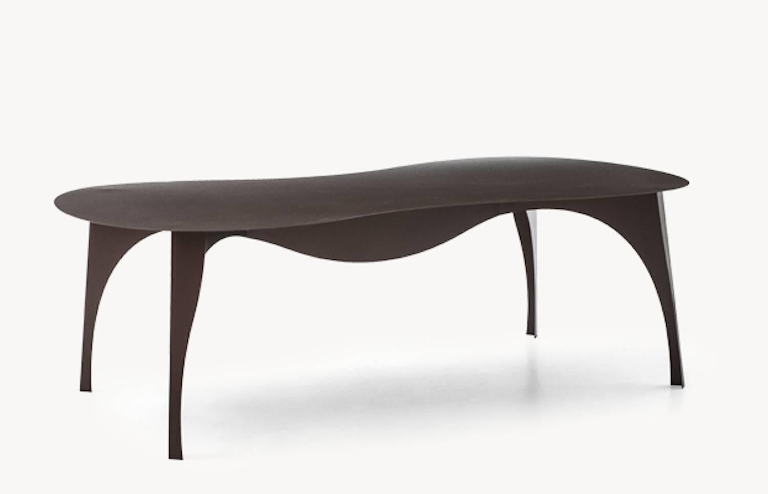 Modern No Waste Dining Table in Aluminum by Ron Arad for Moroso Indoor/Outdoor Use For Sale