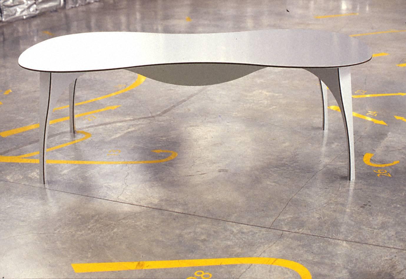 No Waste Dining Table in Aluminum by Ron Arad for Moroso Indoor/Outdoor Use For Sale 2