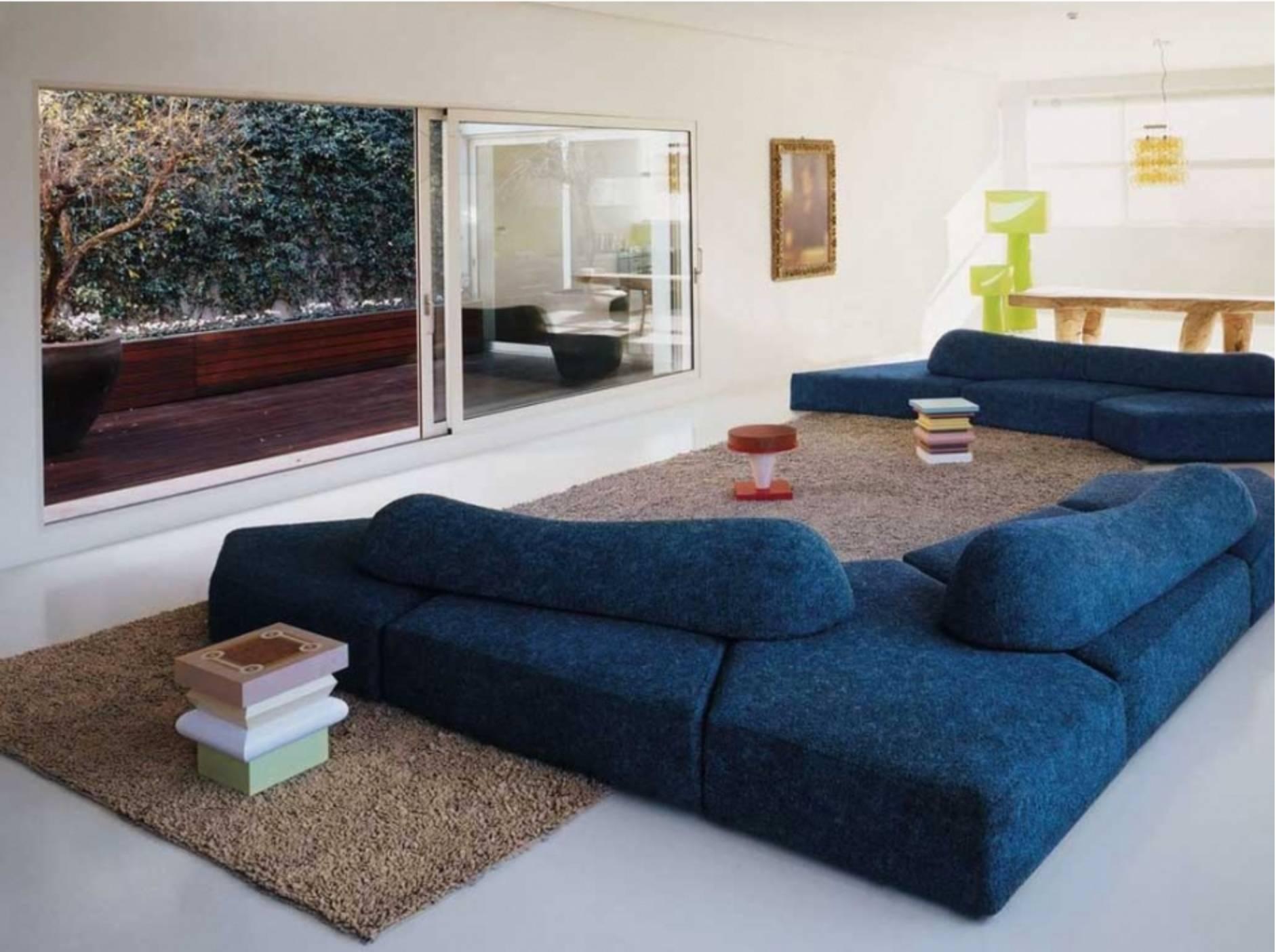 Contemporary On the Rocks Modular/Sectional Sofa by Edra For Sale